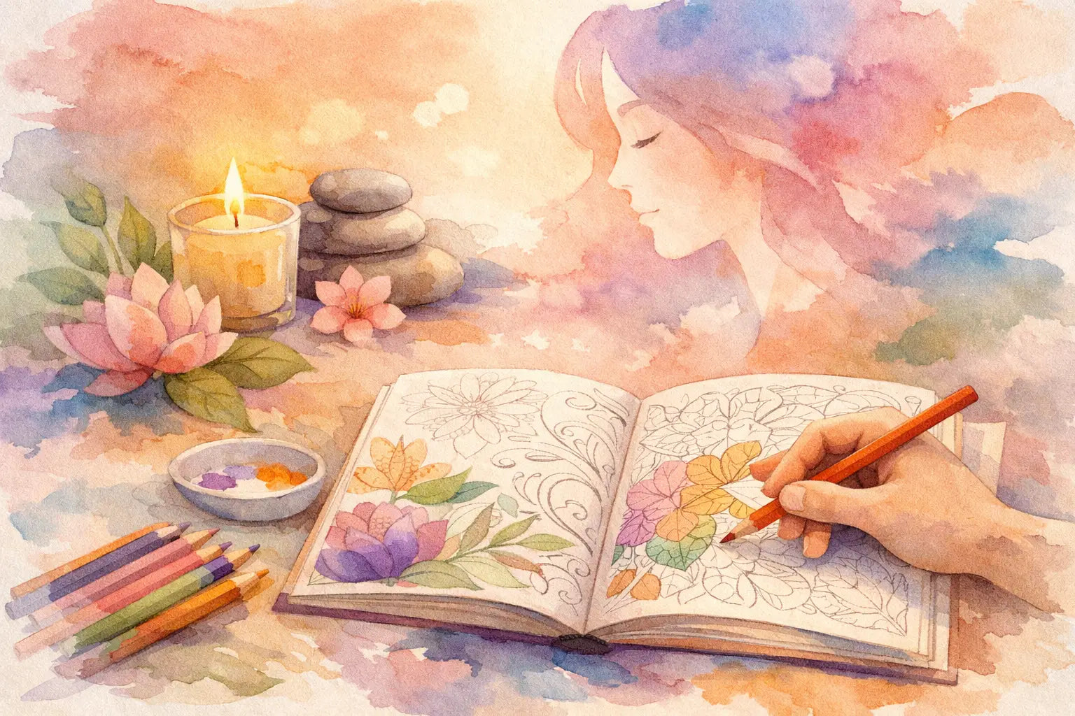 Why a Coloring Book for Self Care Works