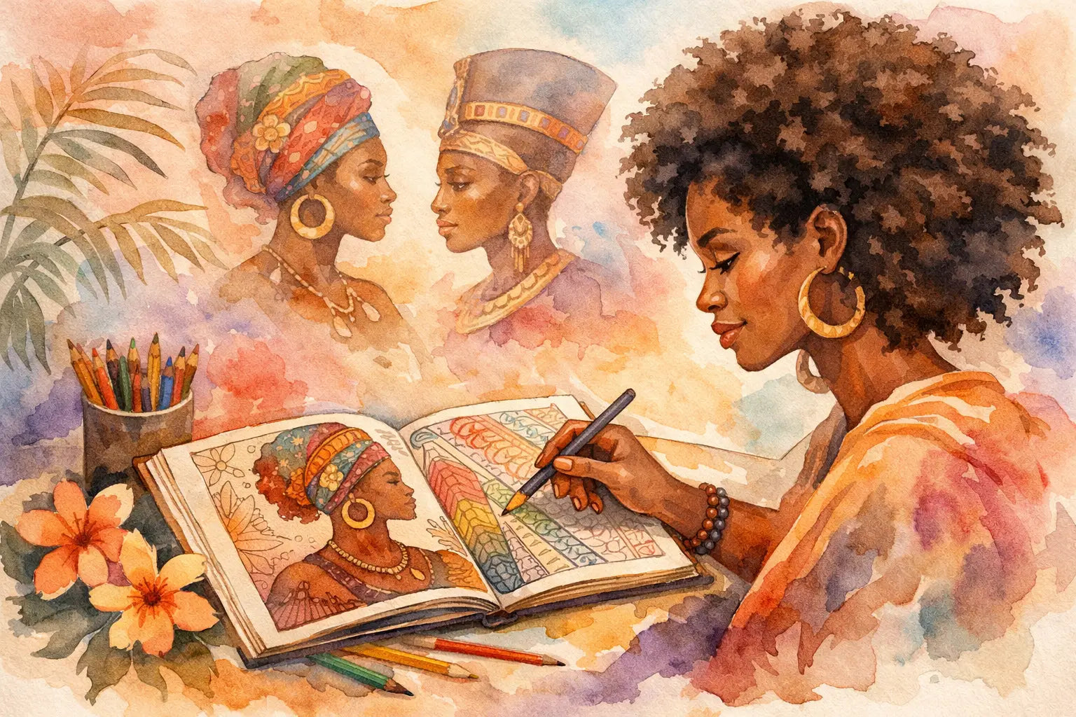 Why an Afrocentric Coloring Book for Adults Fits