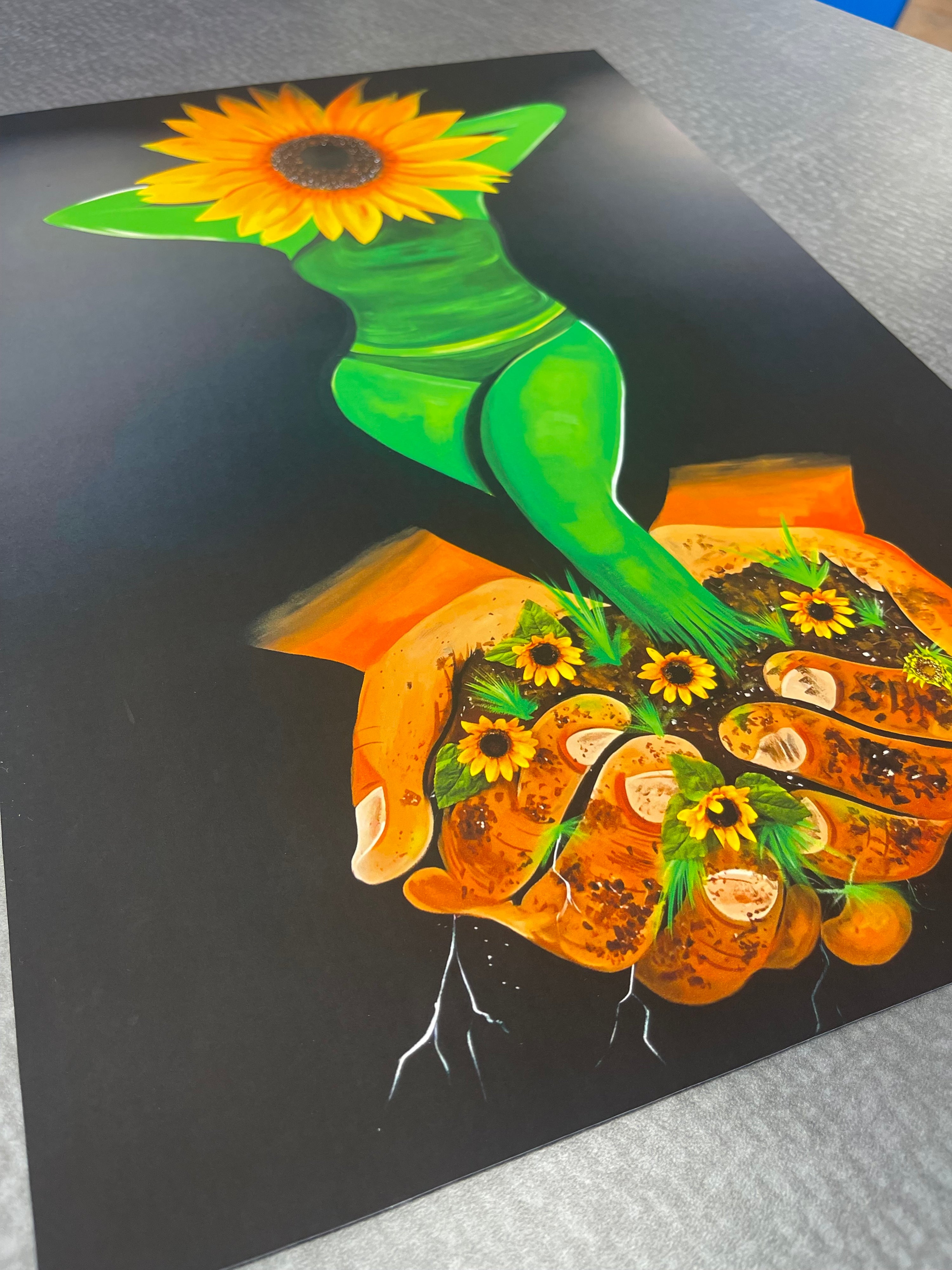 Sunflower Goddess Art Print