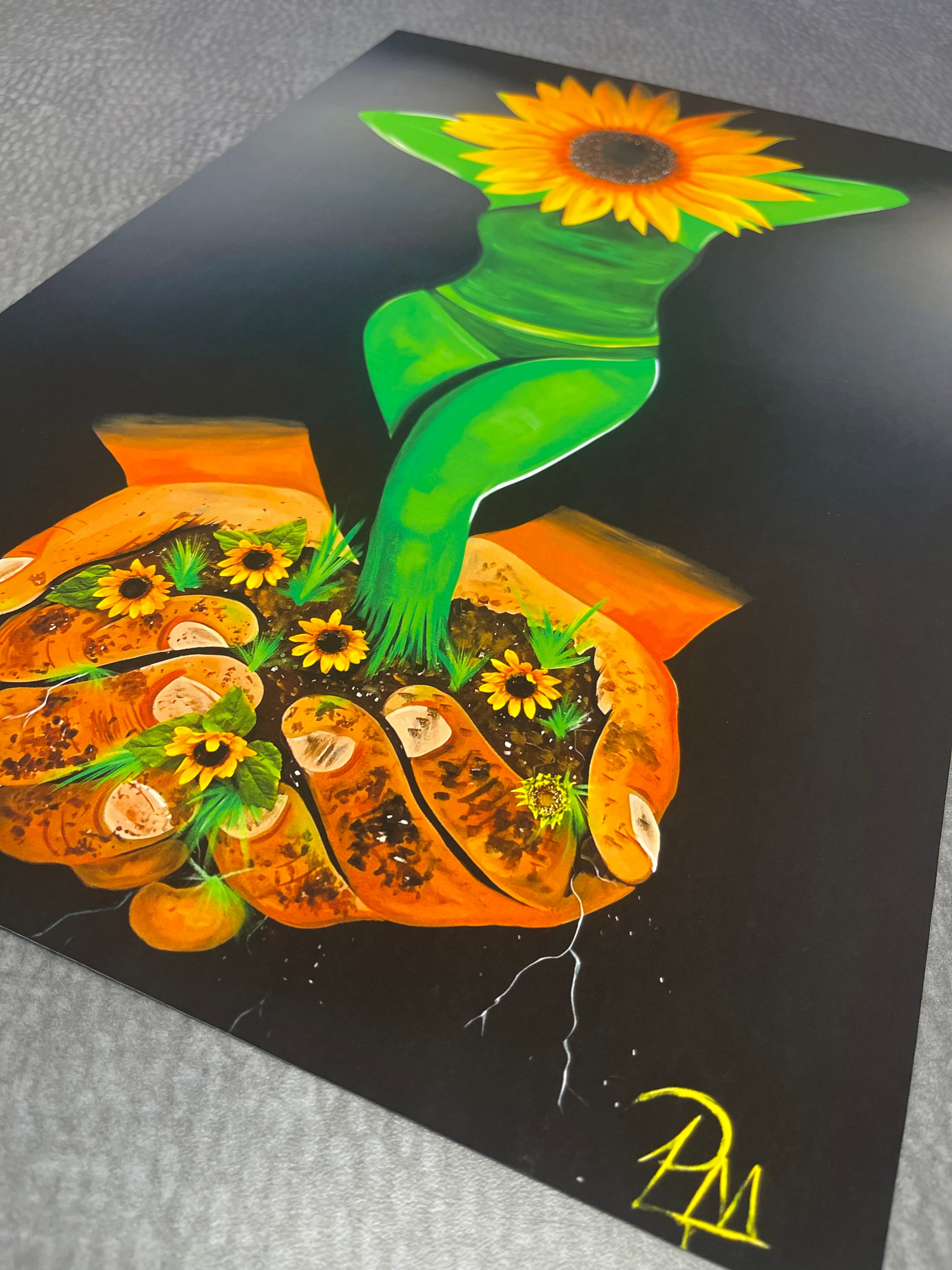 Sunflower Goddess Art Print