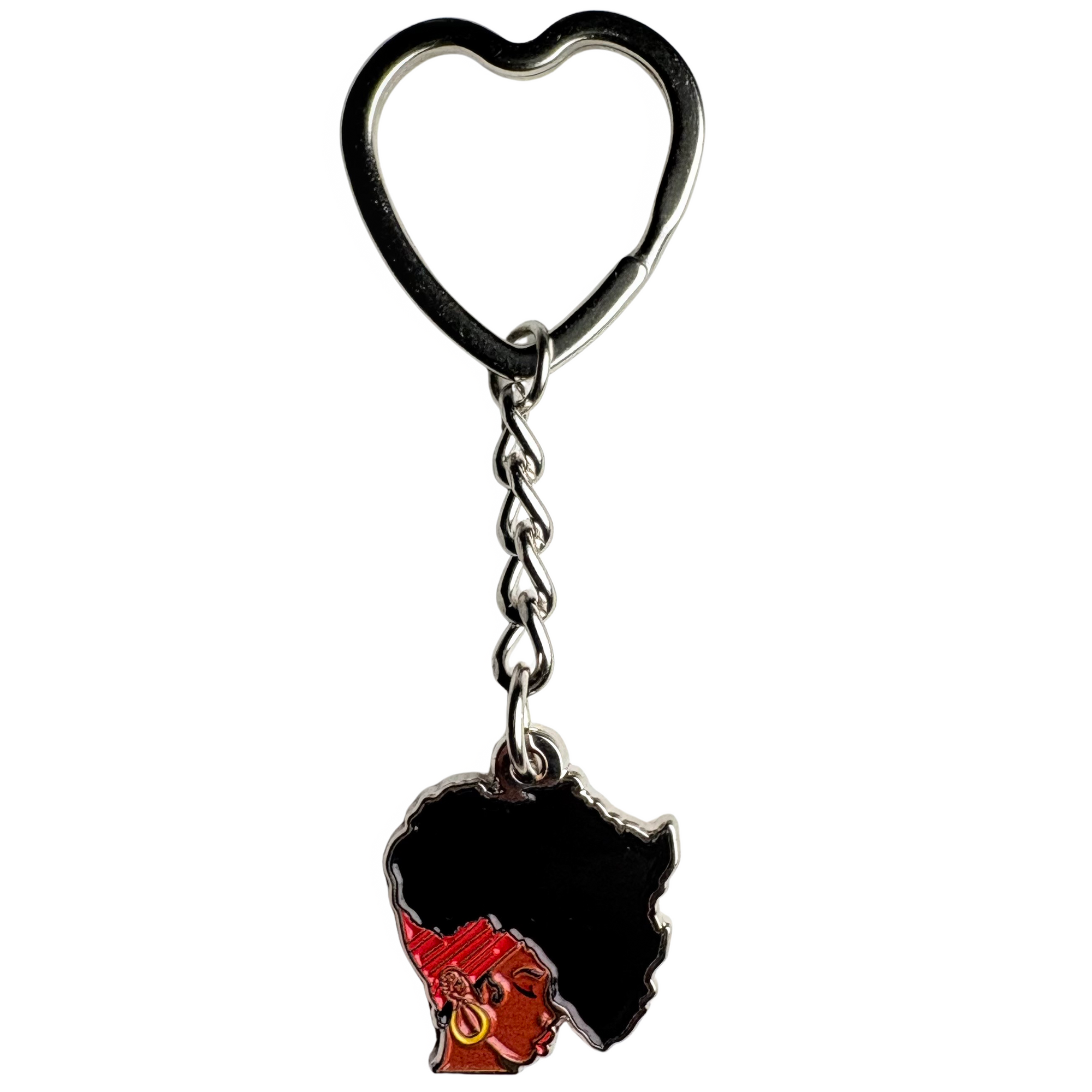 Silver Earth Motherland Metal Keychain