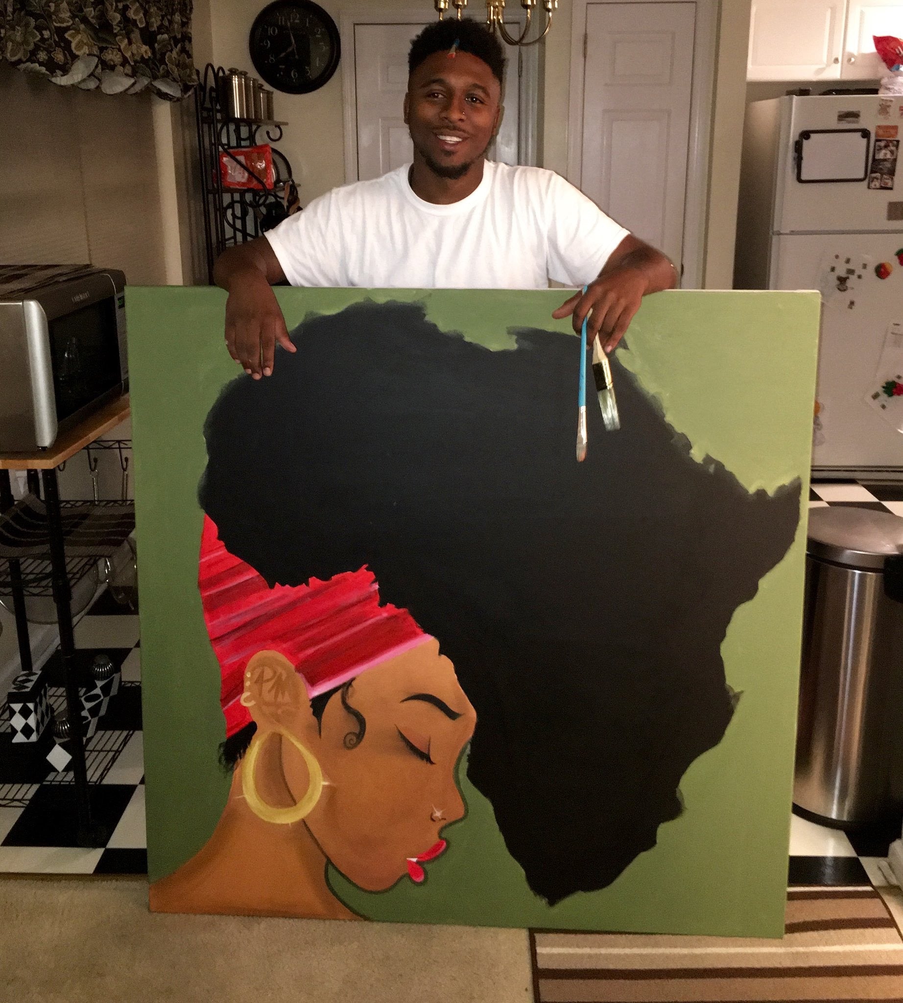 Earth Motherland Original Acrylic Painting