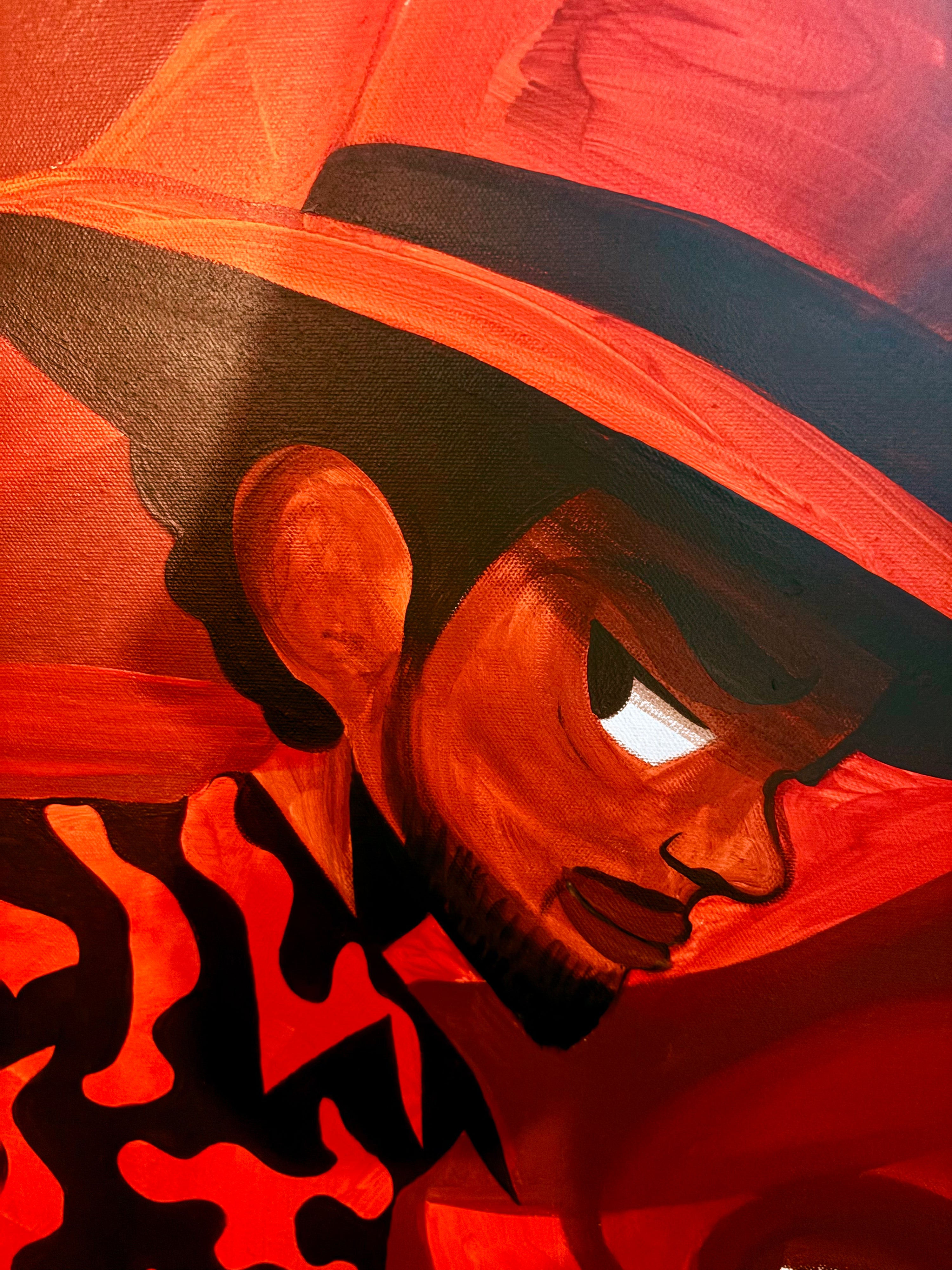 Rolling Renaissance Original Acrylic Canvas Painting