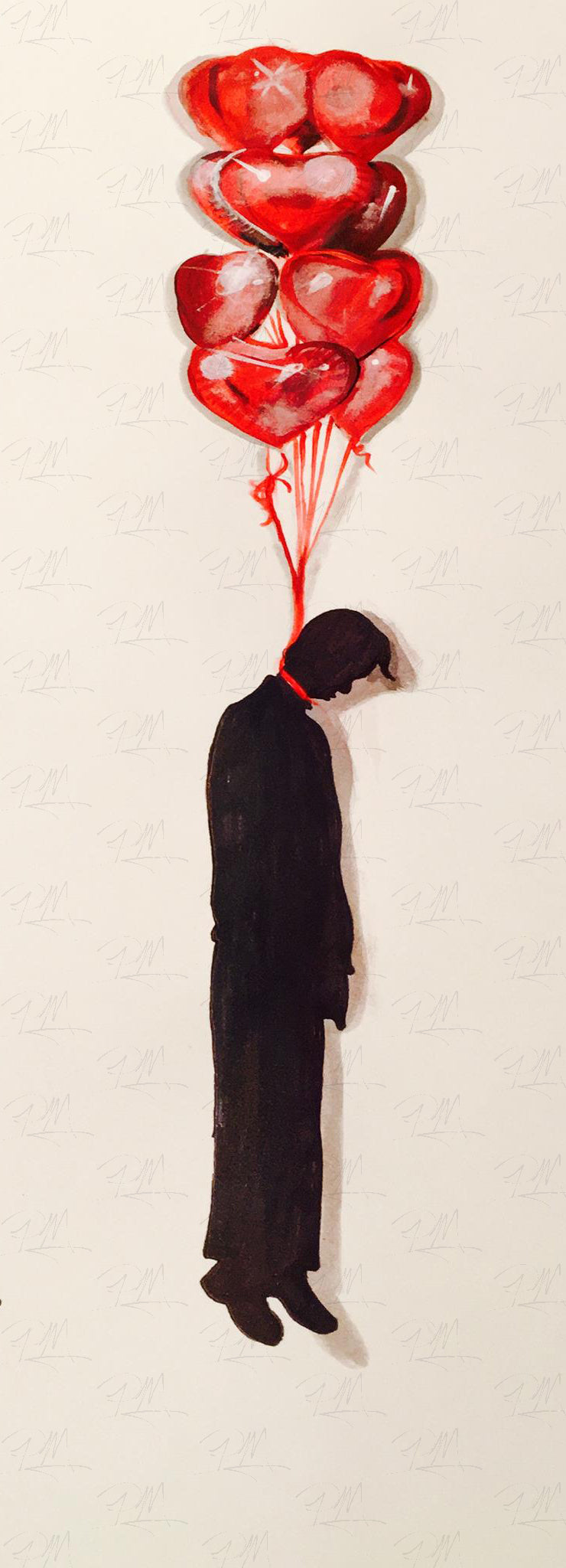 LOVE HANGOVER Original Watercolor Painting