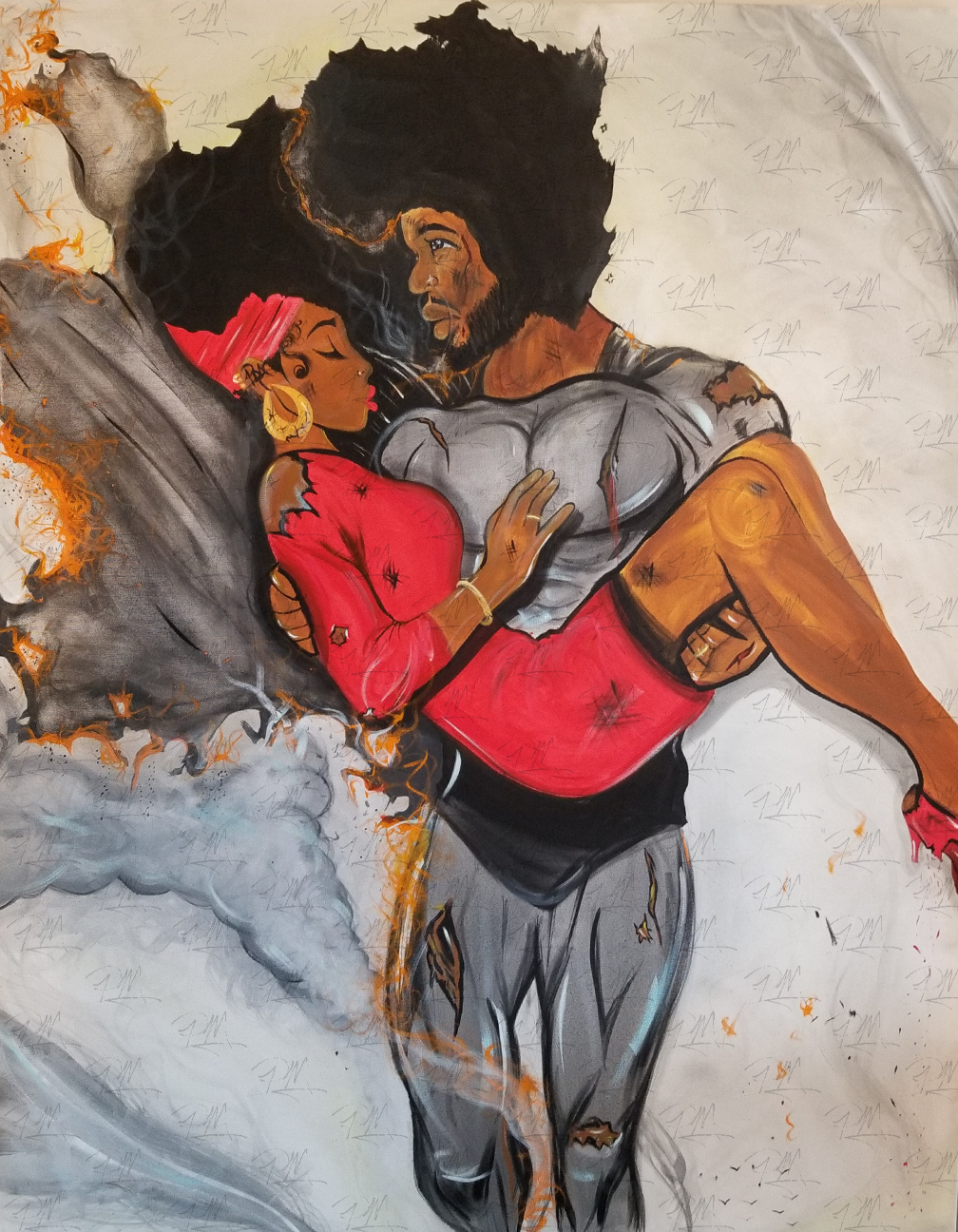 Survived Original Acrylic Painting