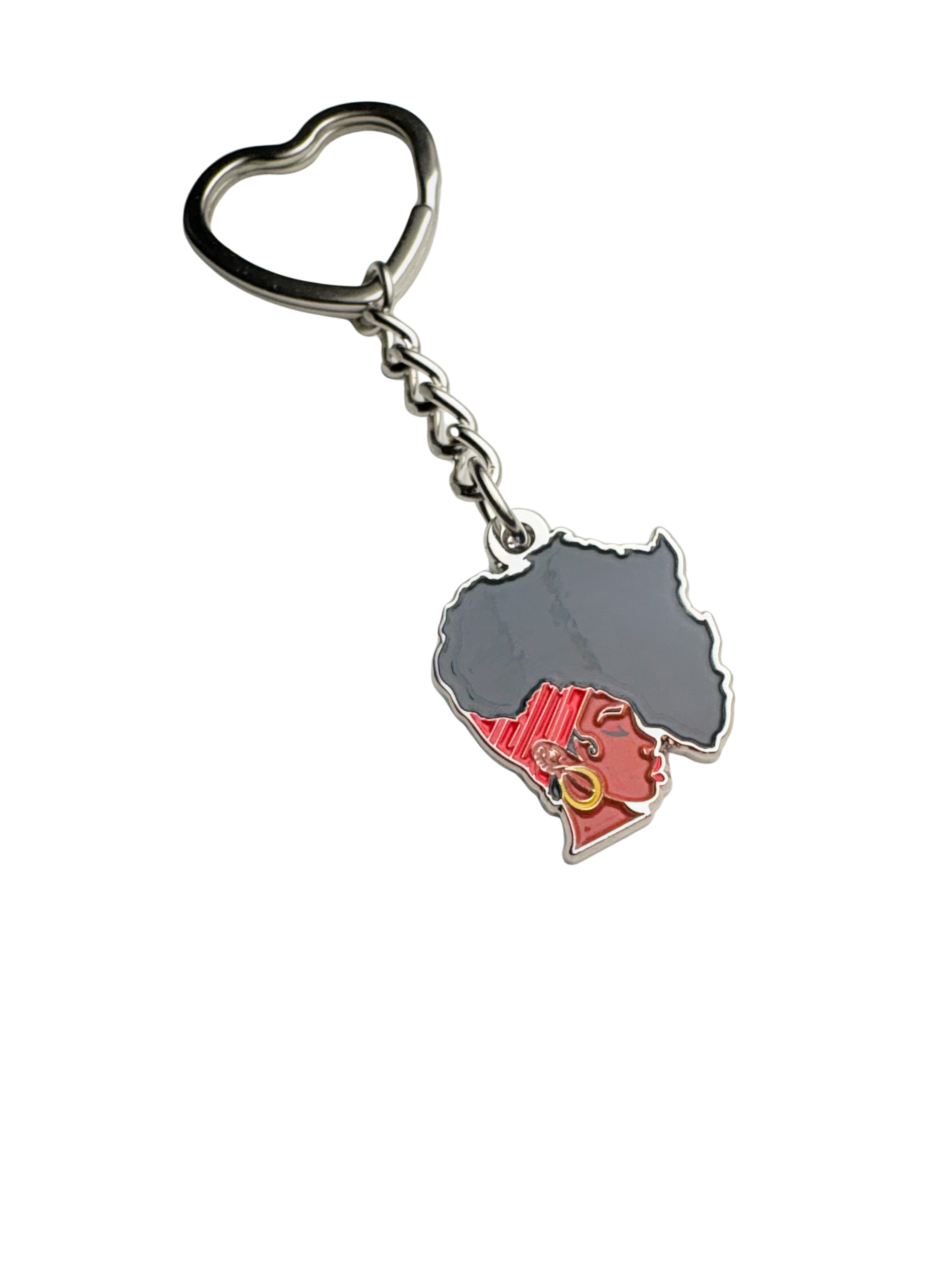 Silver Earth Motherland Metal Keychain